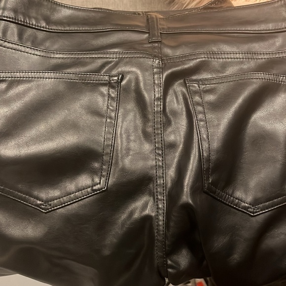 Faux leather  boot cut pants - Picture 2 of 3